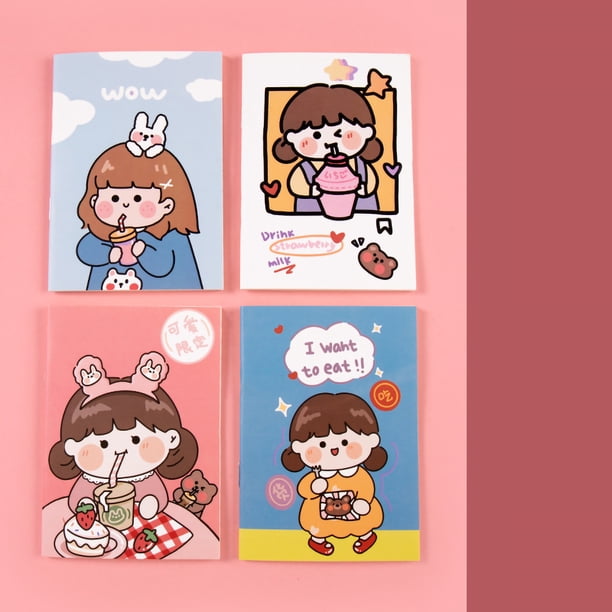 Bloc De Notas De Dibujos Animados, Cuadernos Lindos, Cuadernos Para Niños, Cuadernos De Dibujos Animados, Pulpa De Agua Completa, Material De Papel De Grado A, 32 Páginas, Lindos Anggrek Otros