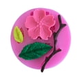 thumbnail image 2 of Agiferg Peach Blossom Shape Fondant Silicone Molds Cake Decorating Tools Chocolate Mold, 2 of 4