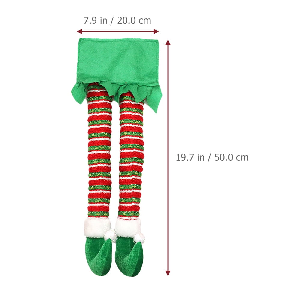 Elf Leg Christmas Tree Decor Christmas Home Decor Elf Feet Ornaments