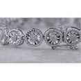 thumbnail image 4 of Dazzlingrock Collection Round White Diamond Cluster Style Tennis Bracelet for Women (0.48 ctw, Color I-J, Clarity I2-I3) in 925 Sterling Silver, 4 of 6