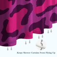 thumbnail image 6 of Pink and Black Of Leopard Print Shower Curtain 36"x72" ,Bathroom Decorative Shower Curtains Set with 12 Hooks,Modern Waterproof Washable Shower Curtain, 6 of 6