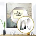 thumbnail image 3 of Designart "Simplistic Black and White Wave Design II" coastal Square Mirror For Wall Decor - Large Cream Square Mirror Printed Wall Decor - Coastal Square Living Room Mirror, 3 of 5
