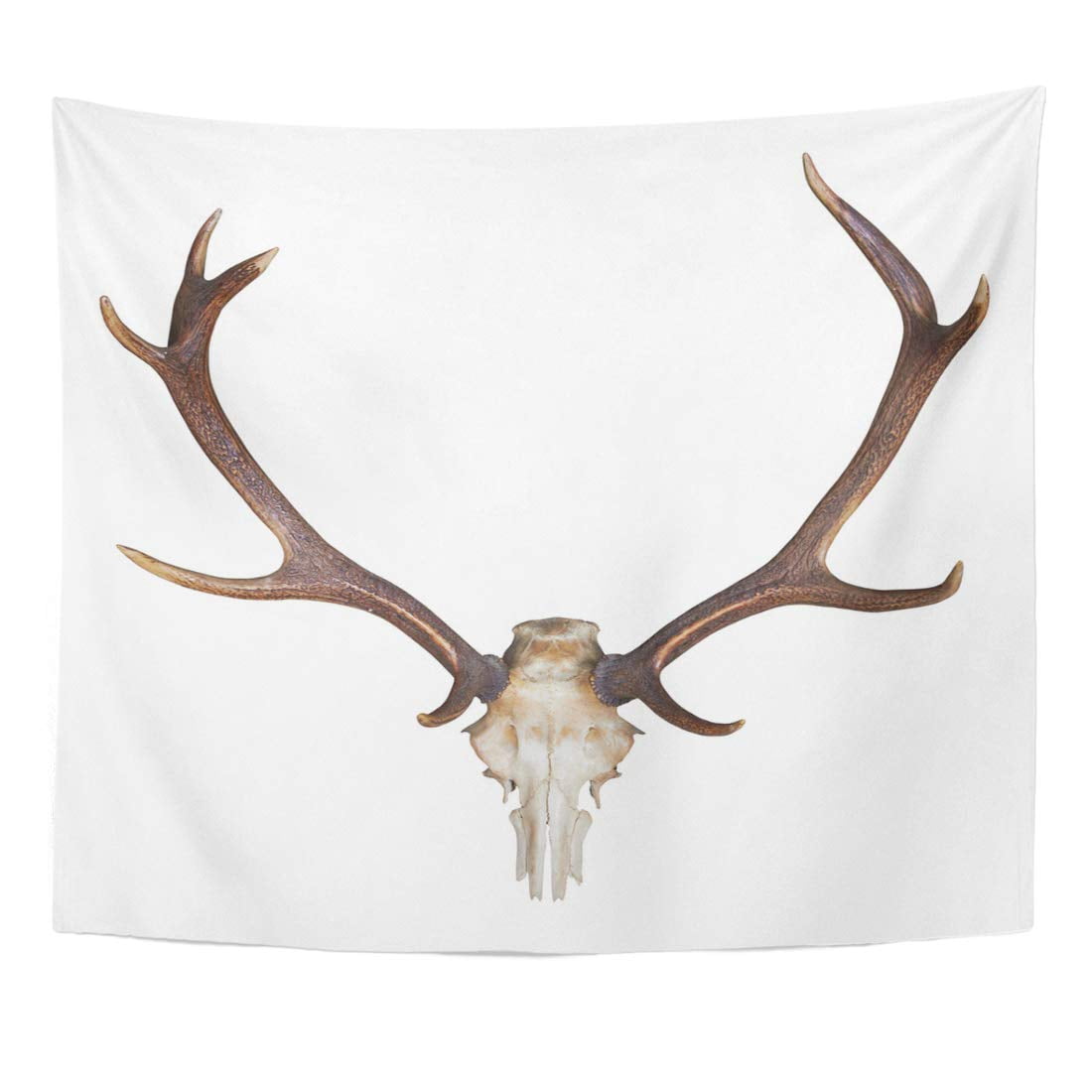 REFRED Skull Deer Antlers Huge Stag White Horn Wall Path Bone Wall Art Hanging Tapestry Home