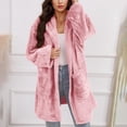 thumbnail image 7 of Men Hooded Cardigan Oversized Fuzzy Fleece Blanket Hoodie Jacket Plush Sherpa Winter Fall Coat Soft Outerwear, 7 of 7