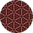 thumbnail image 1 of Ahgly Company Machine Washable Indoor Round Transitional Cherry Red Area Rugs, 3' Round, 1 of 7