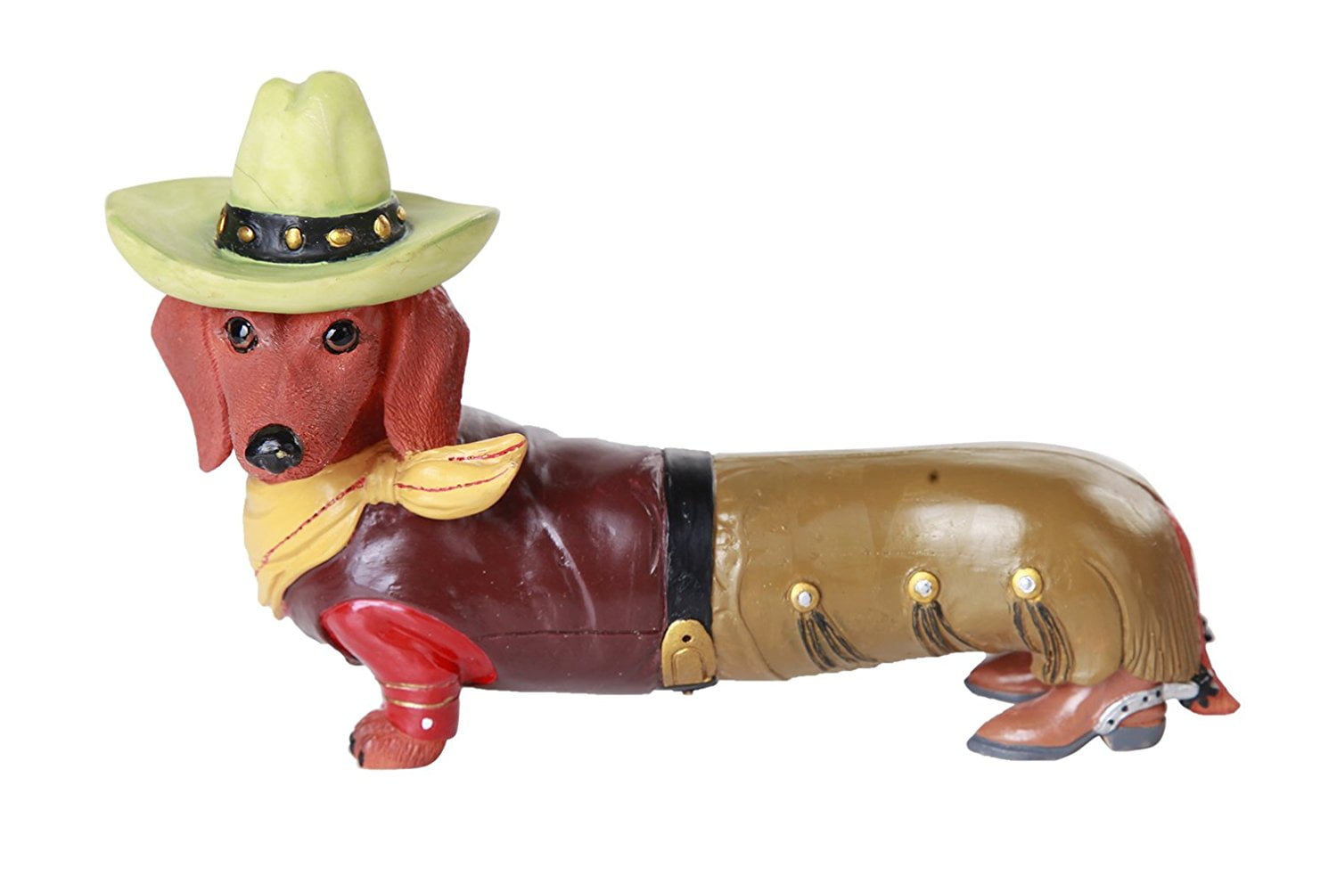 Ebros Doxie Collection Wild West Western Cowboy Dachshund Figurine 6" L