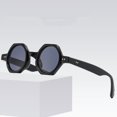 thumbnail image 2 of Polygon Sunglasses for Women and Men AC Lens PC Frame Driving Glasses for Travel Fashion Wear and Sun Protection Round, 2 of 3
