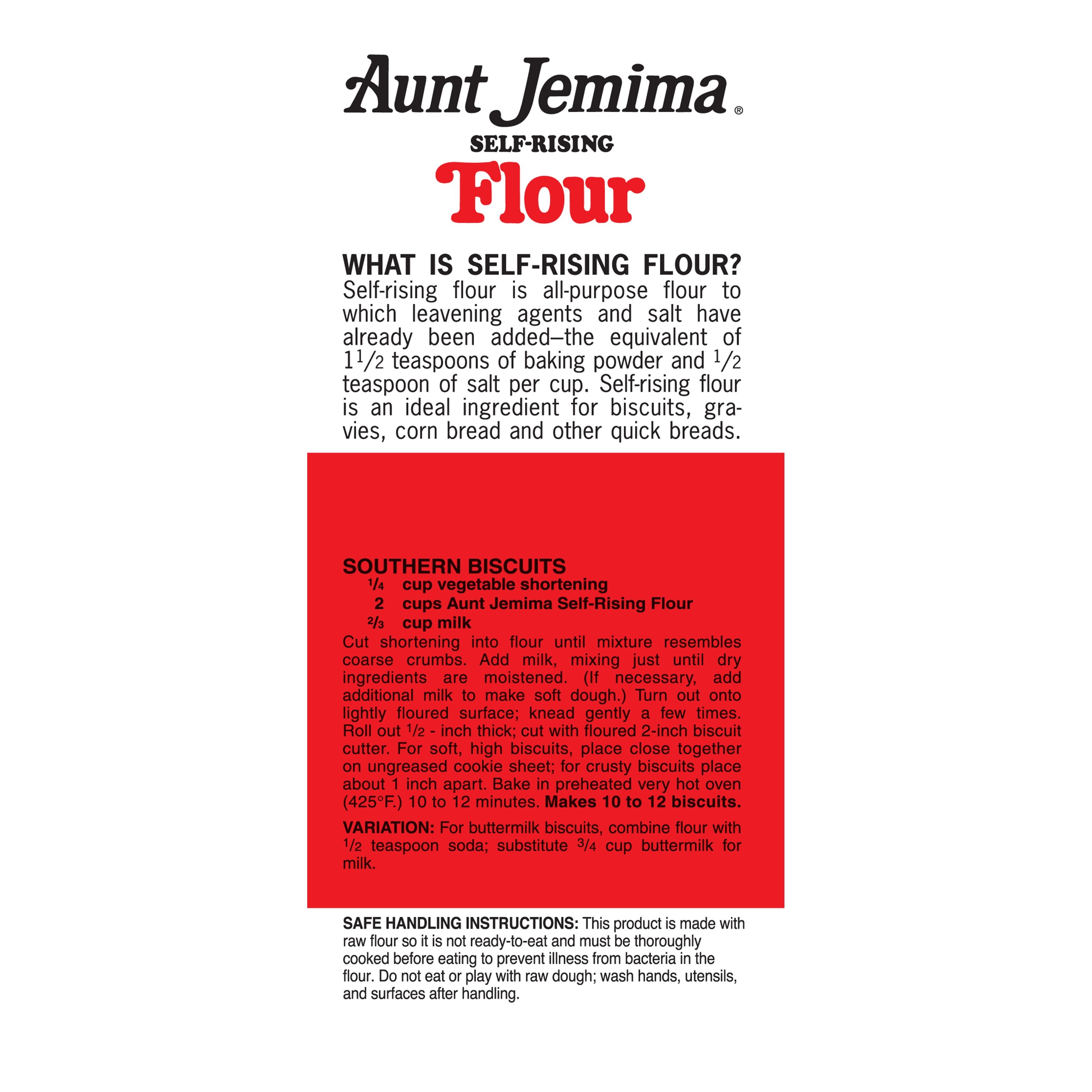 Aunt Jemima Self-Rising Flour, 5 lb Bag - image 4 of 7