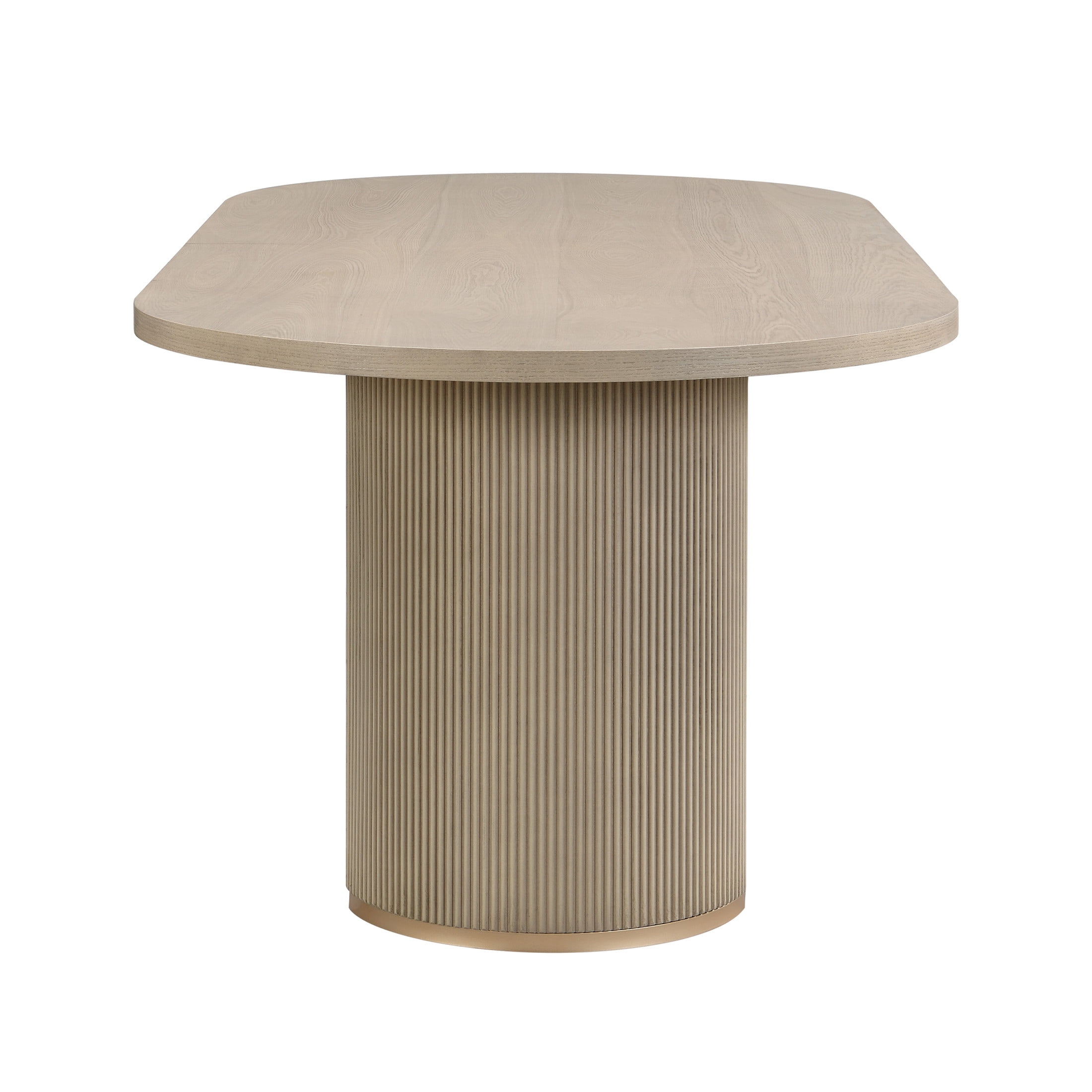 Christopher Knight Home Minimalist 88“ Oval Dining Table for 4-6, Light Ash