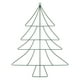thumbnail image 1 of Árbol de Navidad con soporte de hierro, adorno decorativo único para colgar en la pared, ideal para patio y exteriores. Verde, 1 of 9