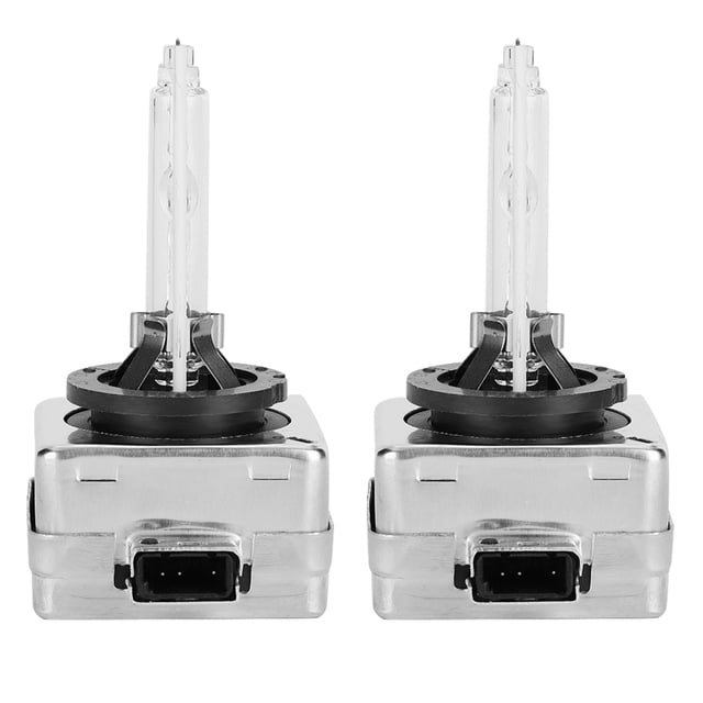2 uds D3S 35W bombilla de soporte de hierro inoxidable HID lámpara de faro de xenón 6000K