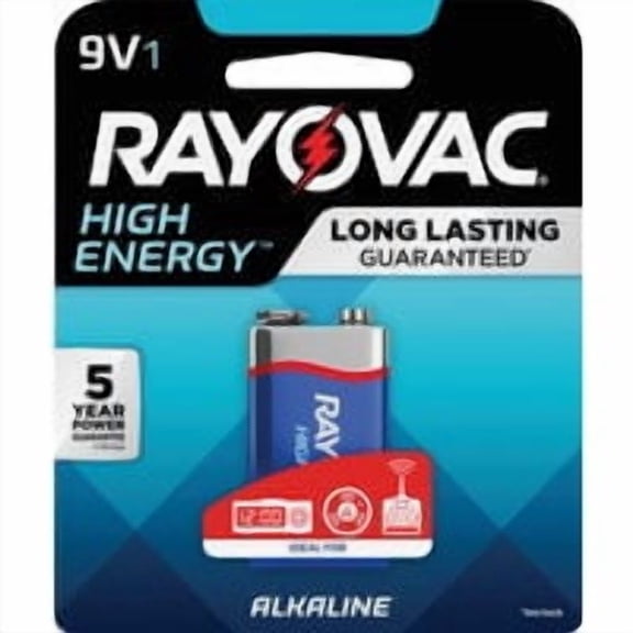 Energizer Rayovac High Energy 9V Alkaline Battery