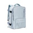 thumbnail image 1 of Qarigey deportiva con gran capacidad para almacenamiento organizado en movimiento de gran capacidad simple Mochilas bebe azul, 1 of 6