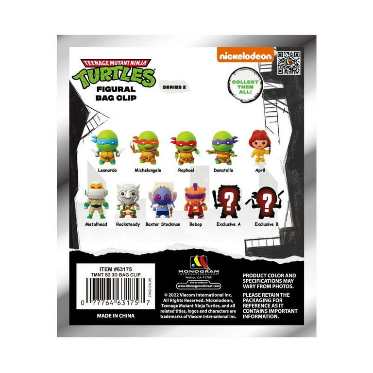 Paramount TMNT Series 2 3D Bag Clip, Multi-Color - Walmart.com