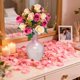 thumbnail image 5 of Paquete de rosas artificiales de plástico, flores de seda, decoración de flores para bodas., 5 of 6