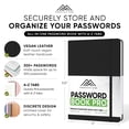 thumbnail image 2 of Productivity Store Password Book with Alphabetical Tabs, Personal Organizer with Black Cover, 2 of 6