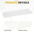 thumbnail image 3 of Uxcell Aluminum Shelves for Wall 16" White Floating Shelves Wall Mount Display Shelf Organizer for Bathroom, 3 of 6