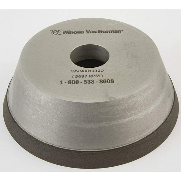 WVN Six-Inch CBN Flywheel Grinding Wheels - Arbor Size 1-1/4" - Various Types (Diamond, Fine Grit)