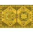 thumbnail image 1 of Ahgly Company Indoor Rectangle Abstract Yellow Modern Area Rugs, 4' x 6', 1 of 4