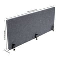 thumbnail image 2 of Desk Divider Privacy Panel Desktop Mounted Privacy Cubicle Panel 60" * 24", 2 of 25