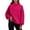 03#Hot Pink, variant on Oversized Mock Neck Sweatshirt for Women Turtleneck Long Sleeve Pullover Hoodies Casual Fall Cozy Crewneck Sweatshirt Light Gray S