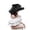 Black, variant on Womens Dress Hat Wide Leaf Flower Bridal Shower Sun Beach Floppy Brim Straw Fedora,
