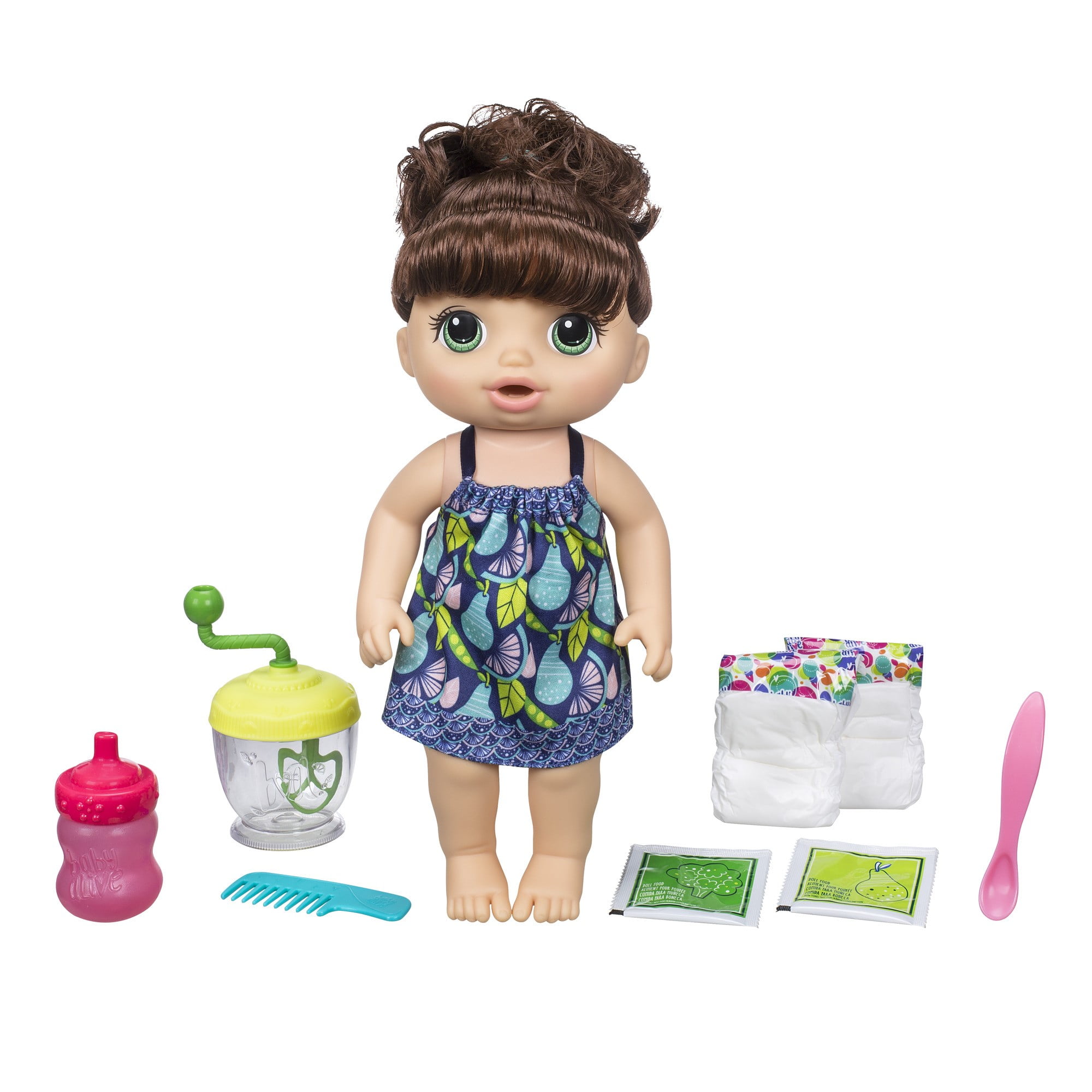 baby alive doll brown hair