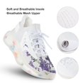 thumbnail image 3 of Lavender Flowers on White Background Walking Shoes for Men Woman Lightweight Tennis Fashion Elastic Sports Shoes Cushion Basketball Shoes, 3 of 7