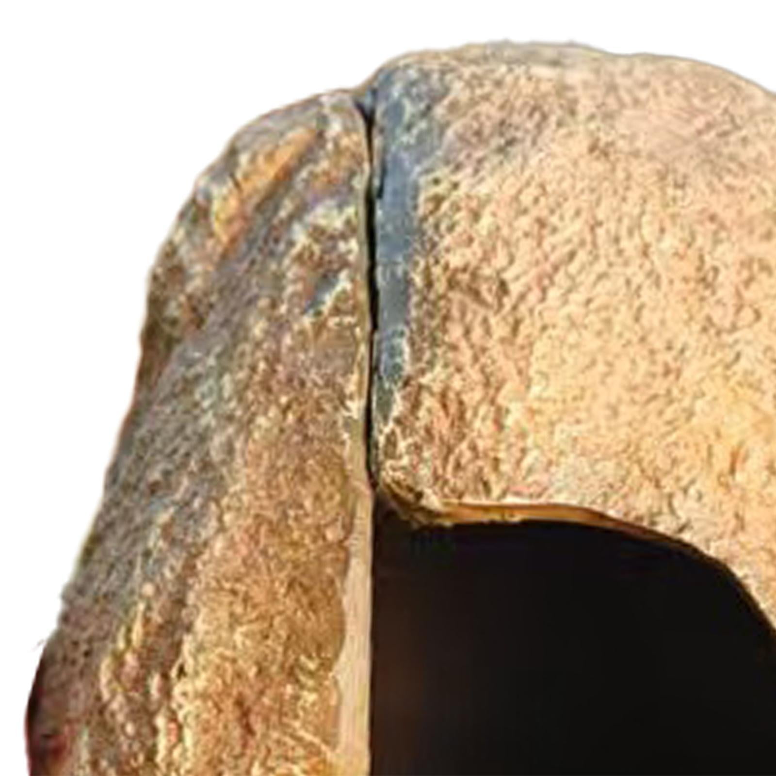 EHJRE Aquarium Rock Cave Hideaway Cave Crafts Resin Tank Ornament Aquarium Decor for Newts Pond Frogs Amphibians Bearded Dragon