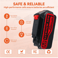 thumbnail image 2 of Persever LB2X4020 20V 8.0Ah Replacement for Original 20V Battery LB2X4020 LBXR20 LB20 LBX20 LBXR2020-OPE LBXR20B-2 LST220 LST300 Lithium Battery Compatible With Cordless Power Tools, 2 of 5