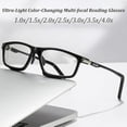 thumbnail image 2 of Sports Outdoor Aluminum Magnesium Ultra-Light Color-Changing Multi-focal Reading Glasses, Anti Blue Light Glasses, 2 of 6