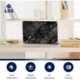 thumbnail image 7 of LSS 15 15.6 Inches Laptop Notebook Skin Sticker with 2 Wrist Pads - Reusable Cover Protector Vinyl Sticker Cover Decal Fits 13" - 16" - Black Ground Pattern, 7 of 7