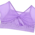 thumbnail image 6 of Lejafay Girls Mesh Cap Sleeve Crop Top with High Low Skirts for Ballet Lyrical Dance Dress Gymnastics Lavender 12, 6 of 7