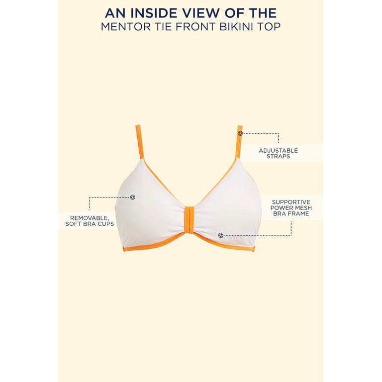 Swimsuits For All Women's Plus Size Bra Sized Tie Front Longline
