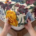 thumbnail image 3 of Full Size Fitted Sheet Set - Country Flowers 3 Piece Bedding Sets 16" Deep Pocket Fitted Sheet with 2 Pillowcases Retro Pastoral Colorful Floral Herbs Brushed Microfiber Hotel Luxury Bed Sheets, 3 of 9