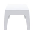 thumbnail image 6 of Compamia Box Resin Patio Coffee Table in White, 6 of 7