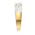 thumbnail image 3 of 3.5 Ct Princess Solid 14k Yellow Gold Engagement Wedding Anniversary Band Ring, 3 of 3