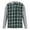 Z-Green#03, variant on ZHANGDER Hoodies for Men Flannel Hooded Jacket Casual Button Down Plaid Shirt with Pocket, Orange S