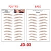 thumbnail image 2 of Xihbxyly 6D Imitation Eyebrow Tattoos Sticker Disposable Eyebrow Sticker Brown Holiday Deals, 2 of 2