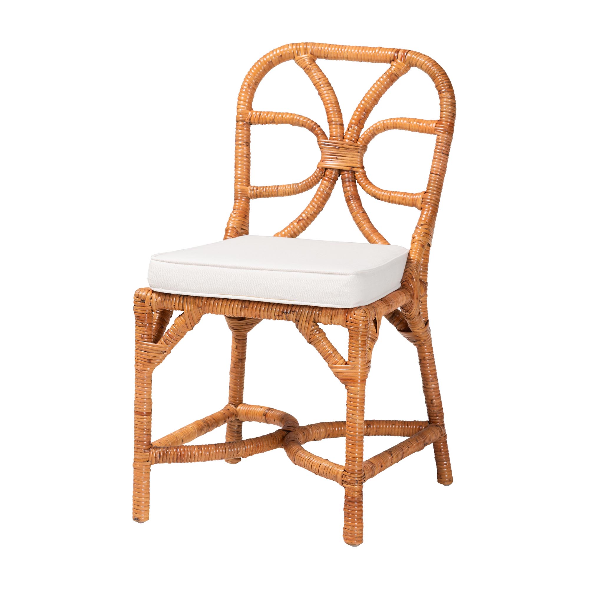 bali & pari Alondra Boho Dining Chair, Light Honey