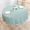 Teal, variant on Cotton Linen Round Tablecloth, Farmhouse Solid Color Table Cloth Wrinkle-Proof Heavy Weight Table Cover for Dining Tabletop Decoration Party, Round - 70", Teal