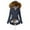 10 Dark Blue, variant on Feimerou Womens Parka Coats Thicken Fleece Lined Mid Length Winter Coat Insulated Anoraks Faux Fur Hooded Jacket with Pockets