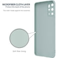 thumbnail image 5 of Galaxy S20+ Case, (2 Pack) Screen Protector Film with Liquid Silicone Gel Rubber Soft Microfiber Cloth Lining Cushion Shockproof Cover Case for Galaxy S20+ (5G) 6.7 inch Cyan, 5 of 14