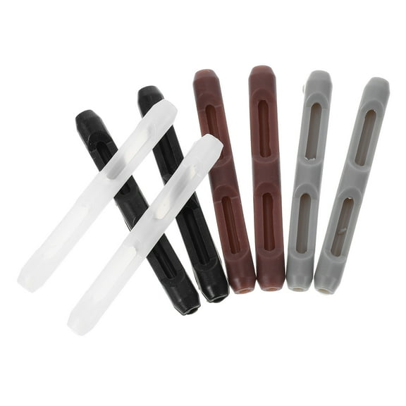 NICEXMAS 4Pairs Silicone Eyeglasses Temple Tips Antislip Sleeves Comfortable Ear Grip Covers