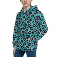 thumbnail image 2 of Lsque Leopard 1 Patten Youth Hoodie Sweatshirt Pullover with Kangaroo Pocket Boys and Girls Hoodie Warm Hoodie for Kids-X-Large, 2 of 6