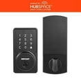 thumbnail image 1 of Defiant Square Matte Black Smart Electronic Wi-Fi Deadbolt Works with Google Home & Amazon Alexa Powered by Hubspace, 1 of 1