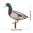 thumbnail image 3 of Acrylic Duck Yard Ornaments - Double-Sided Garden Stake Decorations, Ground Insert Animal Sculpture Statue for Lawn, Patio, Farmhouse Outdoor Yard Art & Garden Decor, 3 of 6