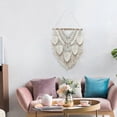 thumbnail image 5 of Woven Tapestry Home Wall Decor Handmade Woven Feather Leaves Wall Decor, 5 of 5
