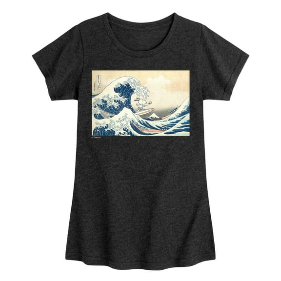 Peanuts - Snoopy Great Wave - Youthgirls Short Sleeve T-Shirt