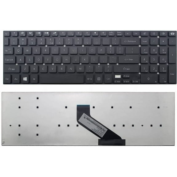 New Laptop Keyboard (Without Frame) Replacement for Gateway p5ws0 p5ws5 p7ys5 US Layout Black Color